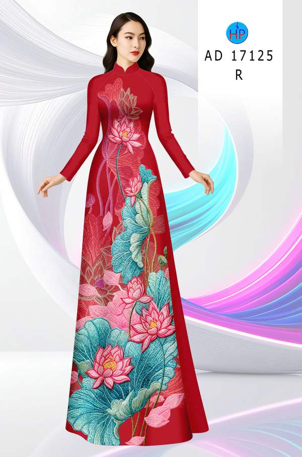 Vải Áo Dài Hoa Sen AD 17125 15 1789525676 414 vai ao dai hoa sen ad 17125