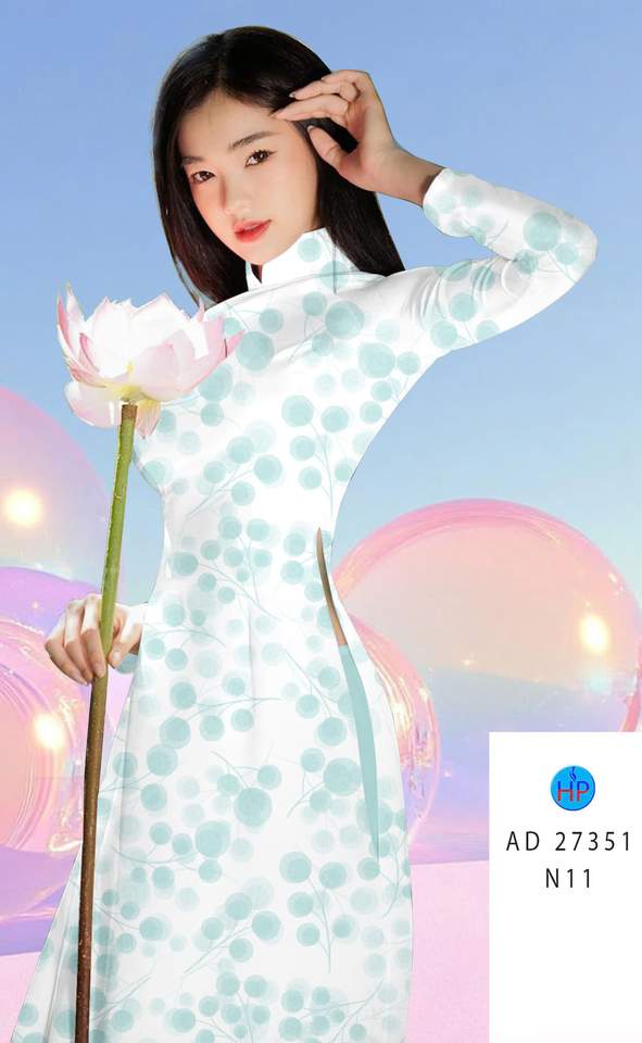 Vải Áo Dài Hoa In 3D AD 27351 9 1789526089 387 vai ao dai hoa in 3d ad 27351
