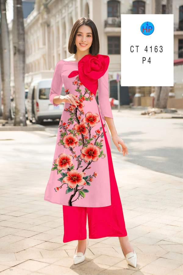 Vải Áo Dài Hoa In 3D AD CT4163 6 1789630275 156 vai ao dai hoa in 3d ad ct4163