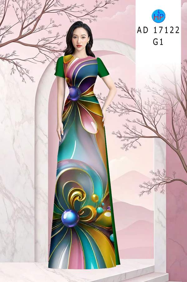 Vải Áo Dài Hoa In 3D AD 17122 4 1789630763 738 vai ao dai hoa in 3d ad 17122