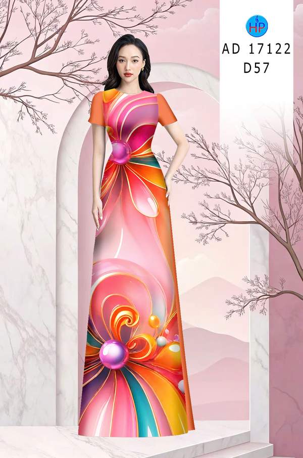 Vải Áo Dài Hoa In 3D AD 17122 3 1789630763 750 vai ao dai hoa in 3d ad 17122