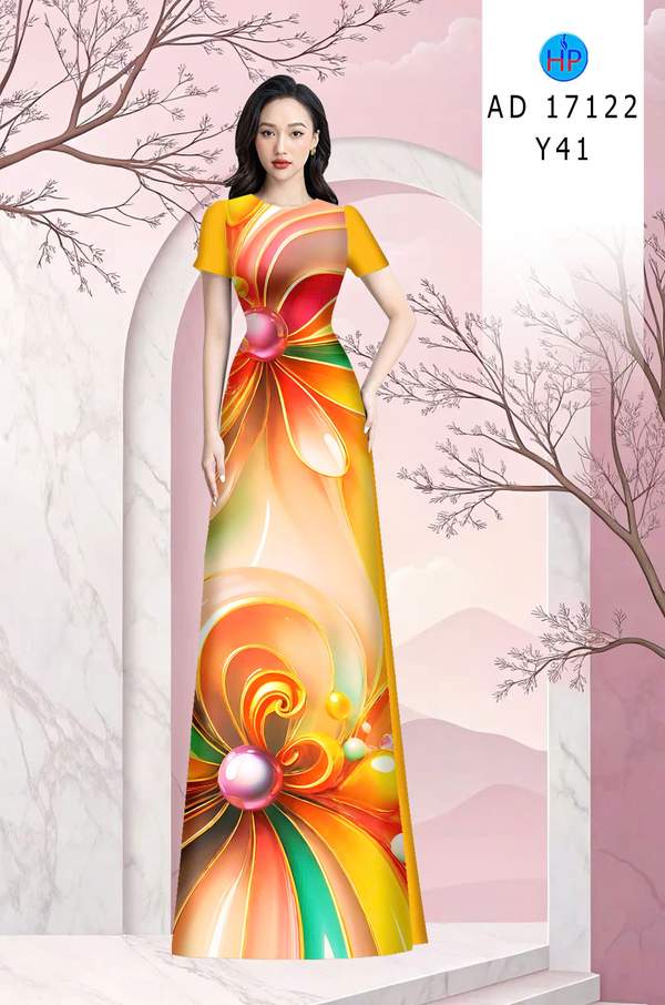 Vải Áo Dài Hoa In 3D AD 17122 9 1789630764 280 vai ao dai hoa in 3d ad 17122
