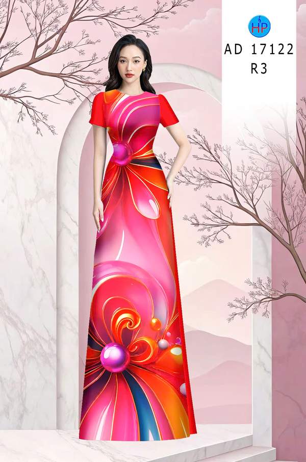 Vải Áo Dài Hoa In 3D AD 17122 6 1789630764 756 vai ao dai hoa in 3d ad 17122