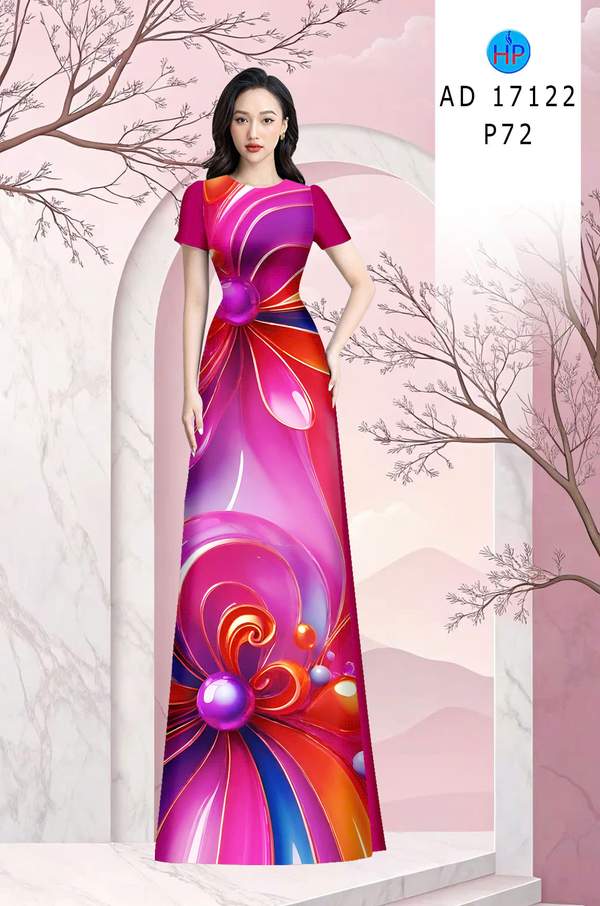 Vải Áo Dài Hoa In 3D AD 17122 14 1789630765 152 vai ao dai hoa in 3d ad 17122