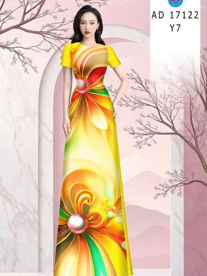 Vải Áo Dài Hoa In 3D AD 17122 31 1789630765 297 vai ao dai hoa in 3d ad 17122
