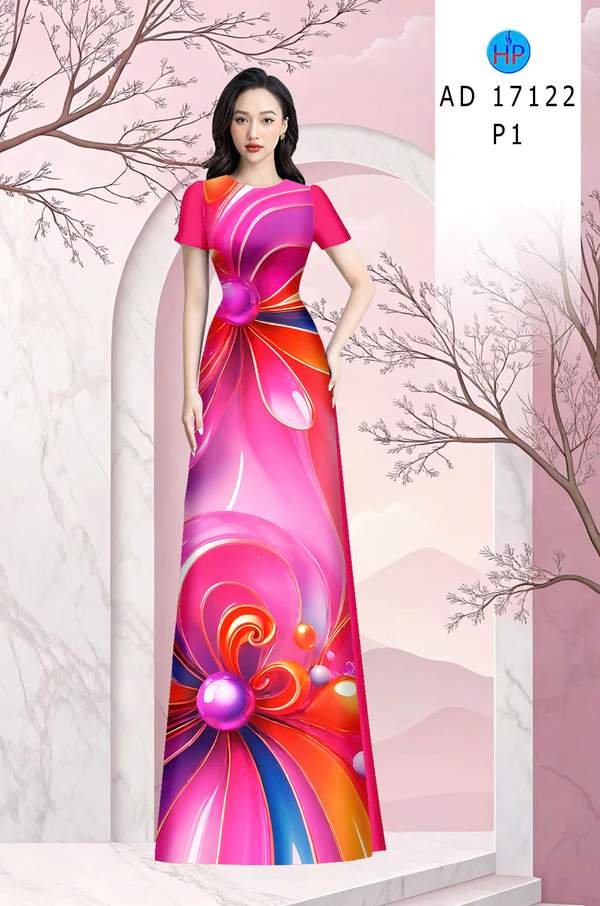 Vải Áo Dài Hoa In 3D AD 17122 11 1789630765 306 vai ao dai hoa in 3d ad 17122