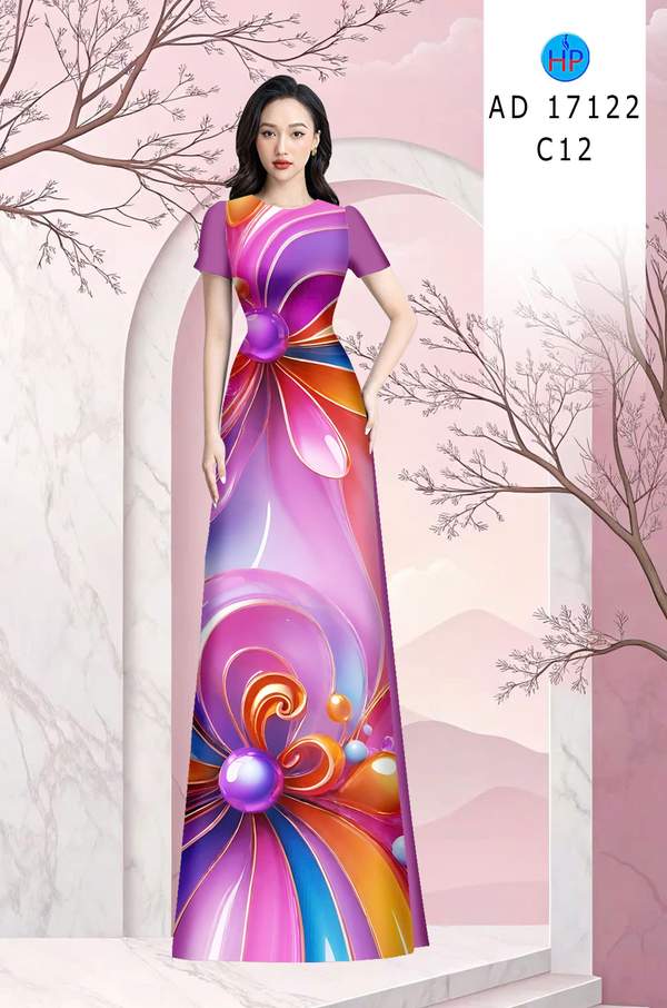 Vải Áo Dài Hoa In 3D AD 17122 10 1789630765 325 vai ao dai hoa in 3d ad 17122