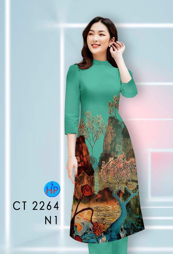 Vải Áo Dài Cách Tân Phong Cảnh AD CT2264 4 1789631090 811 vai ao dai cach tan phong canh ad ct2264