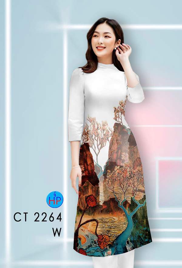 Vải Áo Dài Cách Tân Phong Cảnh AD CT2264 7 1789631091 467 vai ao dai cach tan phong canh ad ct2264