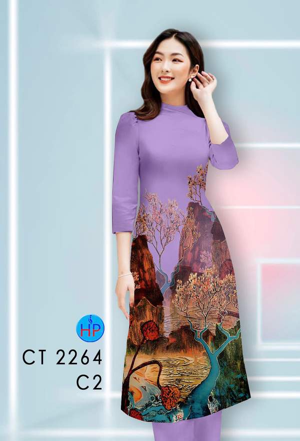Vải Áo Dài Cách Tân Phong Cảnh AD CT2264 8 1789631091 569 vai ao dai cach tan phong canh ad ct2264