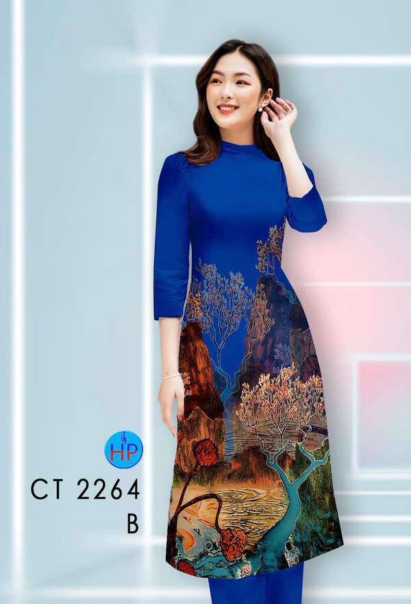 Vải Áo Dài Cách Tân Phong Cảnh AD CT2264 6 1789631091 913 vai ao dai cach tan phong canh ad ct2264