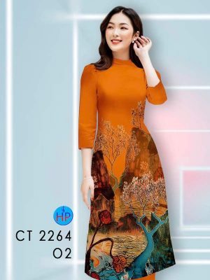 Vải Áo Dài Cách Tân Phong Cảnh AD CT2264 31 1789631092 268 vai ao dai cach tan phong canh ad ct2264