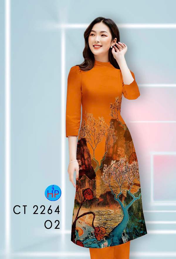 Vải Áo Dài Cách Tân Phong Cảnh AD CT2264 13 1789631092 268 vai ao dai cach tan phong canh ad ct2264