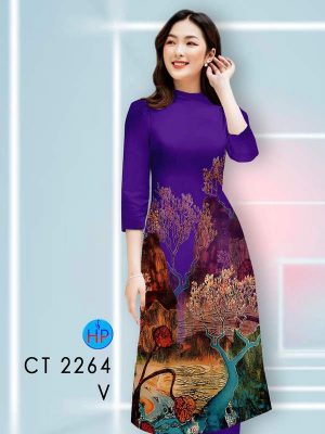 Vải Áo Dài Cách Tân Phong Cảnh AD CT2264 30 1789631092 859 vai ao dai cach tan phong canh ad ct2264