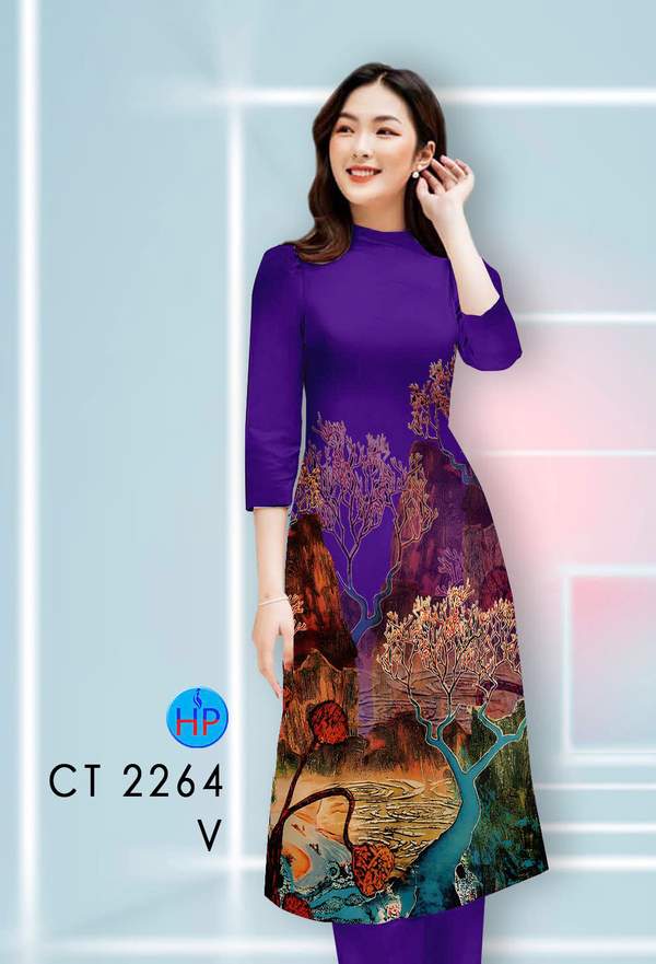 Vải Áo Dài Cách Tân Phong Cảnh AD CT2264 12 1789631092 859 vai ao dai cach tan phong canh ad ct2264