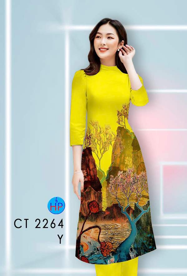 Vải Áo Dài Cách Tân Phong Cảnh AD CT2264 17 1789631093 242 vai ao dai cach tan phong canh ad ct2264