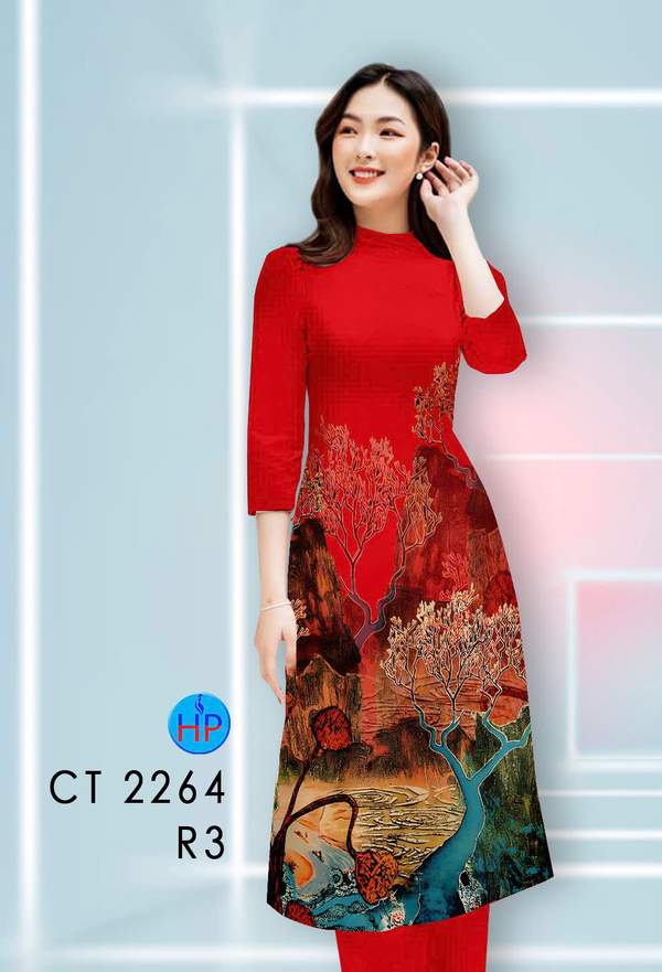 Vải Áo Dài Cách Tân Phong Cảnh AD CT2264 18 1789631093 309 vai ao dai cach tan phong canh ad ct2264