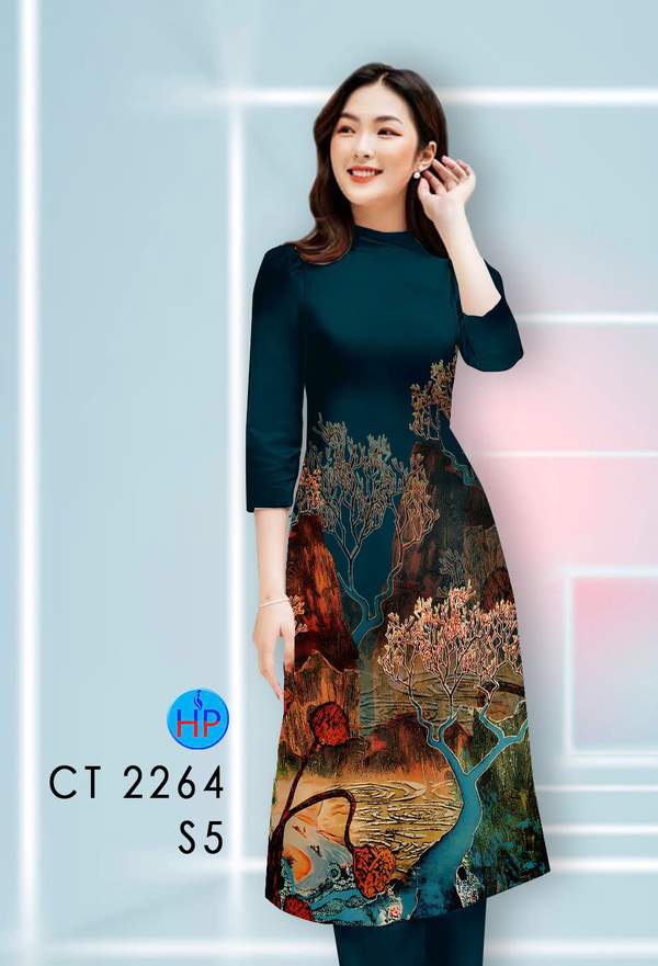 Vải Áo Dài Cách Tân Phong Cảnh AD CT2264 1 1789631094 177 vai ao dai cach tan phong canh ad ct2264