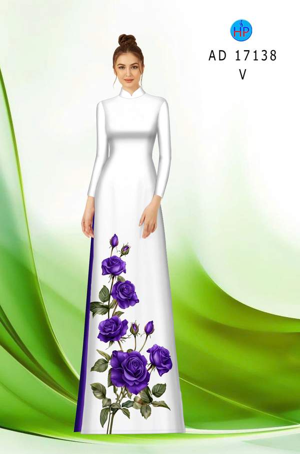 Vải Áo Dài Hoa Hồng AD 17138 7 1789790073 856 vai ao dai hoa hong ad 17138