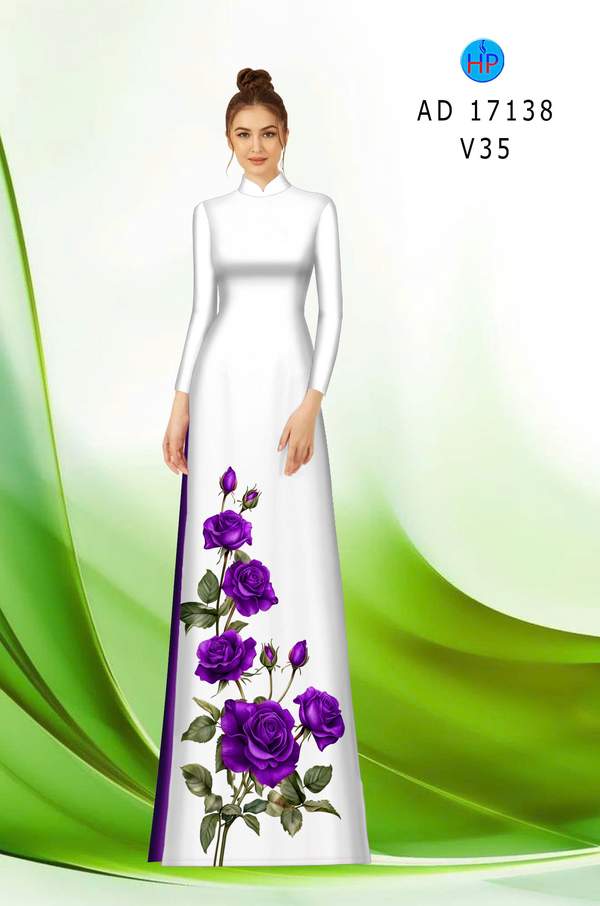 Vải Áo Dài Hoa Hồng AD 17138 8 1789790074 401 vai ao dai hoa hong ad 17138