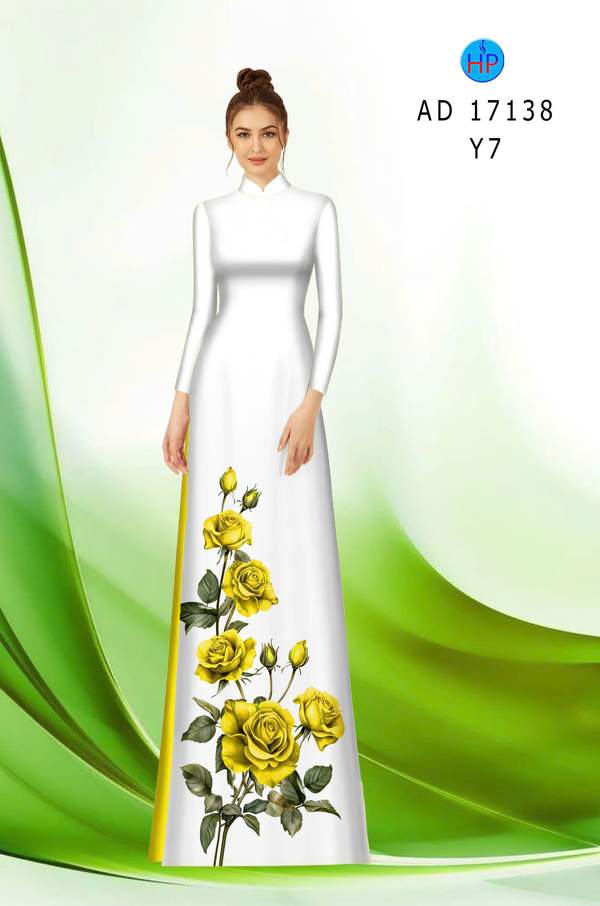 Vải Áo Dài Hoa Hồng AD 17138 11 1789790074 485 vai ao dai hoa hong ad 17138