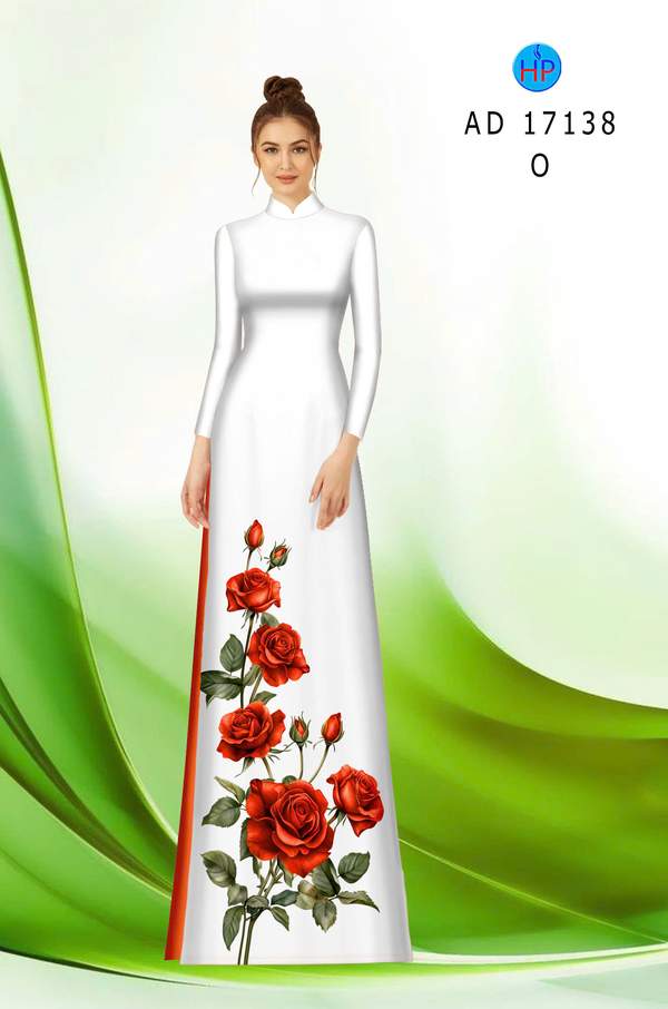 Vải Áo Dài Hoa Hồng AD 17138 14 1789790075 224 vai ao dai hoa hong ad 17138