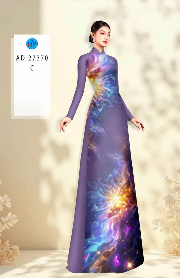 Vải Áo Dài Hoa In 3D AD 27370 2 1789954625 850 vai ao dai hoa in 3d ad 27370