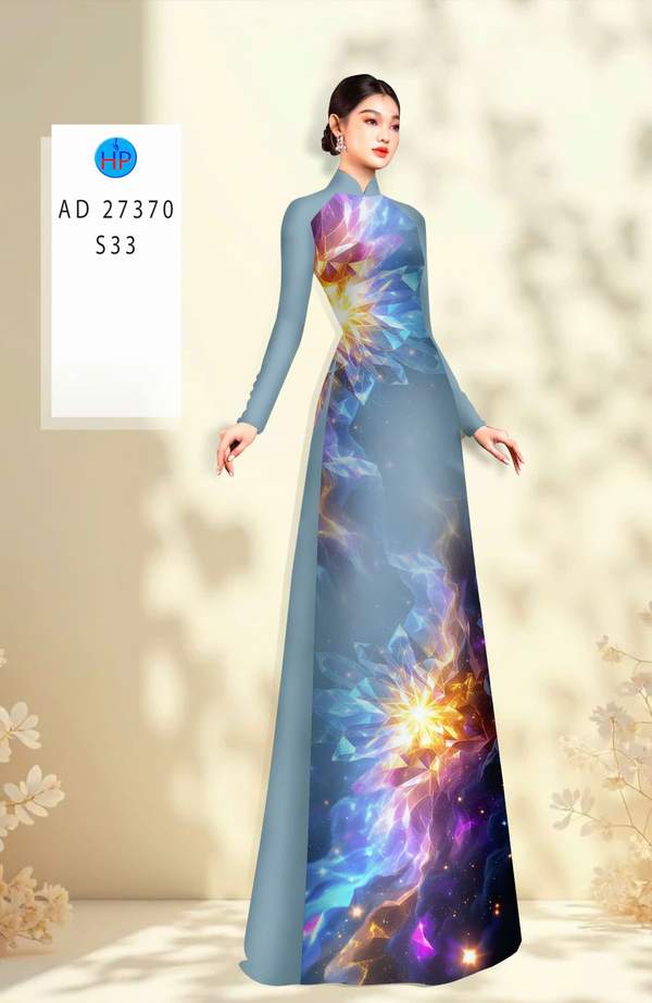 Vải Áo Dài Hoa In 3D AD 27370 3 1789954626 456 vai ao dai hoa in 3d ad 27370