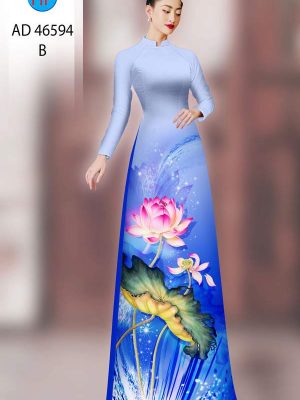 Vải Áo Dài Hoa Sen AD 46594 22 1789955047 895 vai ao dai hoa sen ad 46594