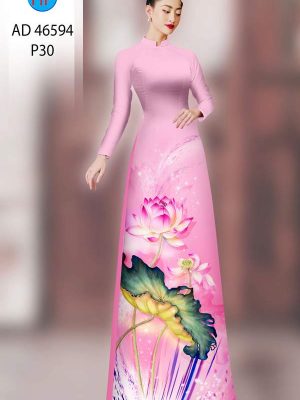 Vải Áo Dài Hoa Sen AD 46594 27 1789955048 57 vai ao dai hoa sen ad 46594