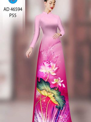 Vải Áo Dài Hoa Sen AD 46594 23 1789955048 871 vai ao dai hoa sen ad 46594