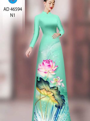 Vải Áo Dài Hoa Sen AD 46594 26 1789955048 909 vai ao dai hoa sen ad 46594