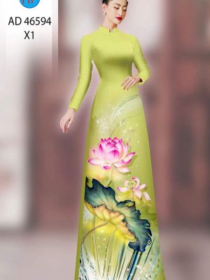Vải Áo Dài Hoa Sen AD 46594 35 1789955050 74 vai ao dai hoa sen ad 46594
