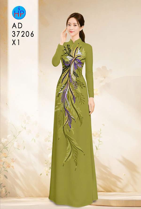 Vải Áo Dài Hoa In 3D AD 37206 4 1790150575 186 vai ao dai hoa in 3d ad 37206