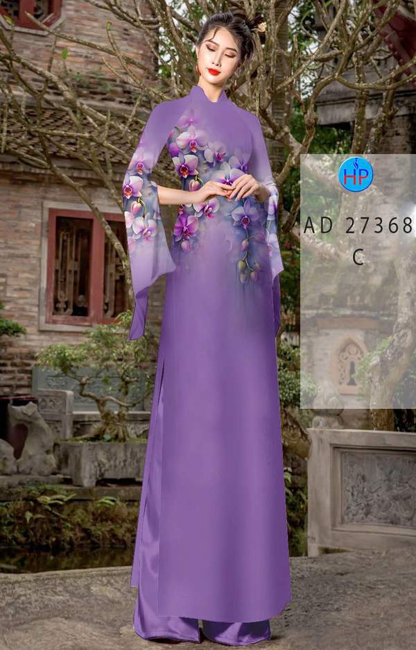 Vải Áo Dài Hoa In 3D AD 27368 2 1790151035 817 vai ao dai hoa in 3d ad 27368