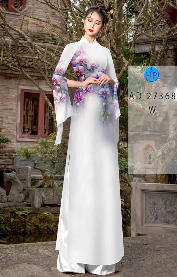 Vải Áo Dài Hoa In 3D AD 27368 4 1790151036 186 vai ao dai hoa in 3d ad 27368
