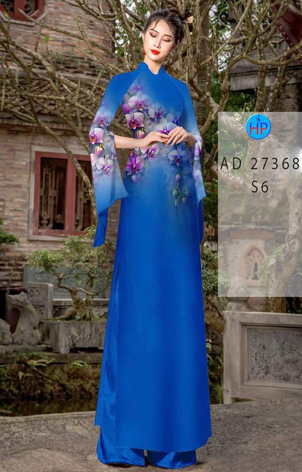 Vải Áo Dài Hoa In 3D AD 27368 9 1790151037 162 vai ao dai hoa in 3d ad 27368