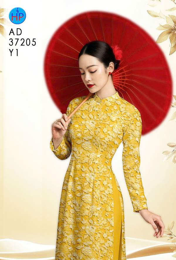 Vải Áo Dài Hoa In 3D AD 37205 2 1790151464 432 vai ao dai hoa in 3d ad 37205