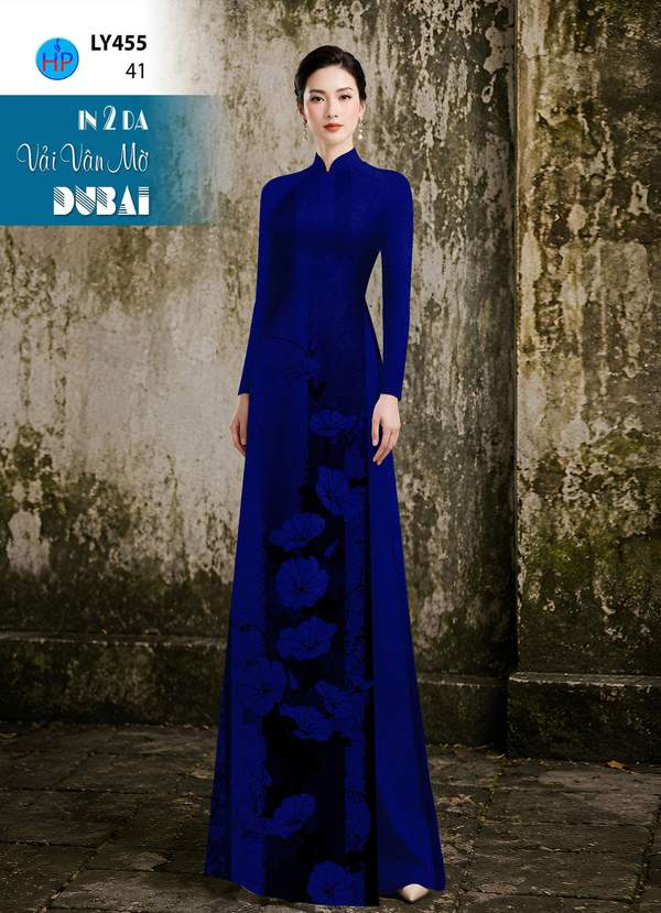 Vải Áo Dài Hoa In 4D AD LY455 4 1790387419 398 vai ao dai hoa in 4d ad ly455