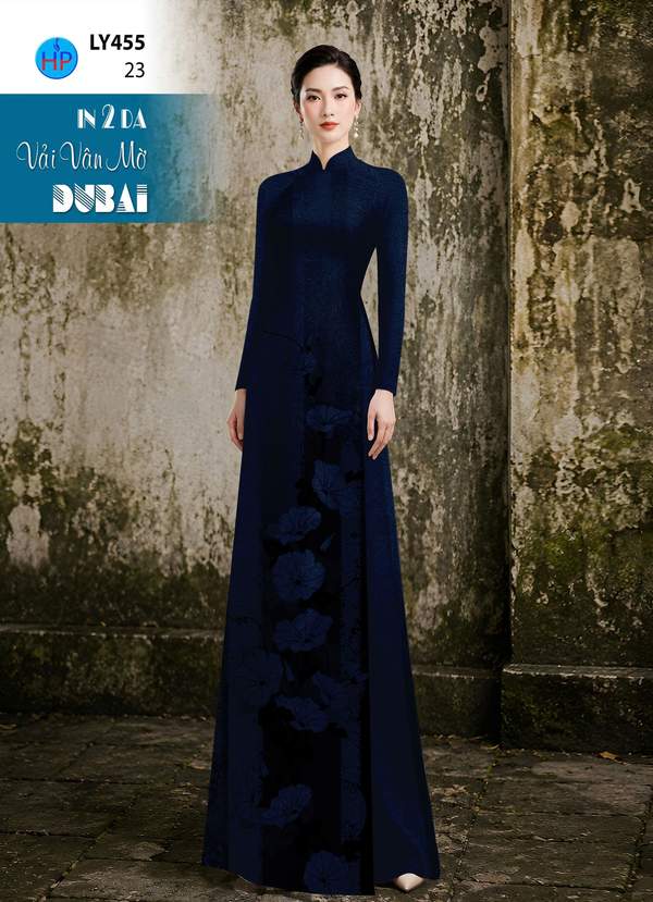 Vải Áo Dài Hoa In 4D AD LY455 6 1790387420 181 vai ao dai hoa in 4d ad ly455