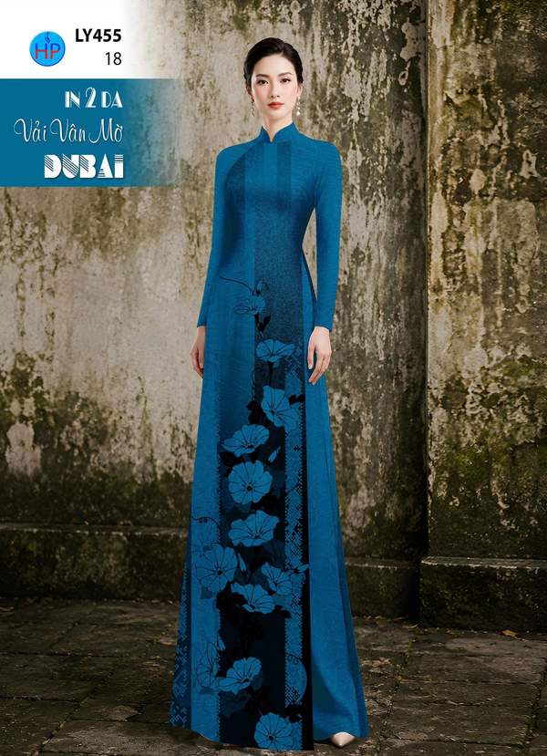 Vải Áo Dài Hoa In 4D AD LY455 9 1790387420 399 vai ao dai hoa in 4d ad ly455