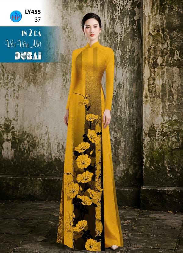 Vải Áo Dài Hoa In 4D AD LY455 8 1790387420 40 vai ao dai hoa in 4d ad ly455