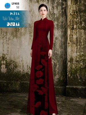 Vải Áo Dài Hoa In 4D AD LY455 48 1790387422 48 vai ao dai hoa in 4d ad ly455