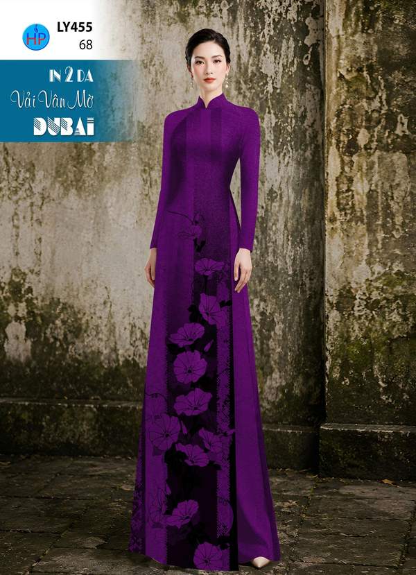 Vải Áo Dài Hoa In 4D AD LY455 30 1790387425 198 vai ao dai hoa in 4d ad ly455
