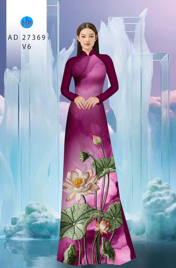 Vải Áo Dài Hoa Sen Giả Thêu AD 27369 4 1790388010 683 vai ao dai hoa sen gia theu ad 27369