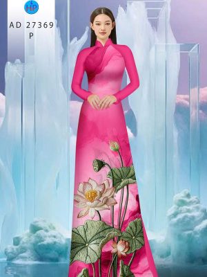 Vải Áo Dài Hoa Sen Giả Thêu AD 27369 26 1790388011 284 vai ao dai hoa sen gia theu ad 27369