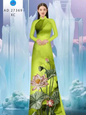 Vải Áo Dài Hoa Sen Giả Thêu AD 27369 31 1790388013 187 vai ao dai hoa sen gia theu ad 27369