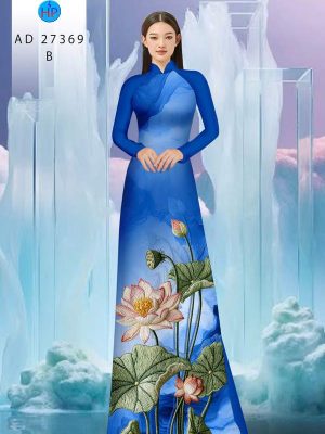 Vải Áo Dài Hoa Sen Giả Thêu AD 27369 38 1790388014 293 vai ao dai hoa sen gia theu ad 27369