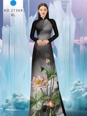 Vải Áo Dài Hoa Sen Giả Thêu AD 27369 36 1790388014 842 vai ao dai hoa sen gia theu ad 27369