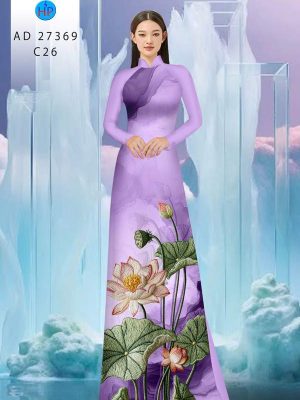 Vải Áo Dài Hoa Sen Giả Thêu AD 27369 37 1790388014 924 vai ao dai hoa sen gia theu ad 27369